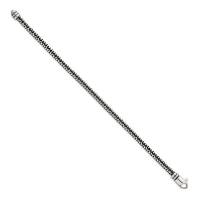 Men's Sterling Silver 4.2mm Franco Chain Bracelet – view 3