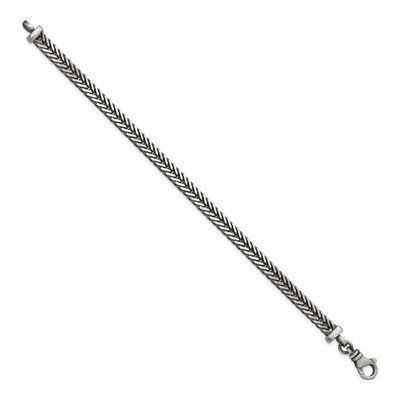 Men's Sterling Silver 5.5mm Franco Chain Bracelet – view 3