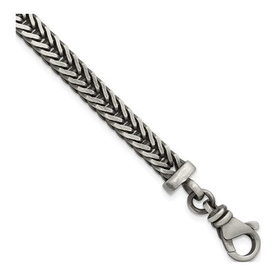 Men's Sterling Silver 5.5mm Franco Chain Bracelet