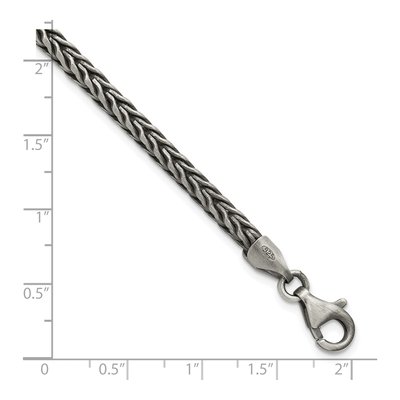 Men's Sterling Silver 3.9mm Wheat Chain Bracelet – view 6