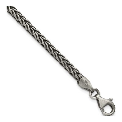 Men's Sterling Silver 3.9mm Wheat Chain Bracelet