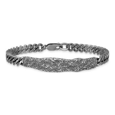 Sterling Silver Hammered Bracelet – view 4
