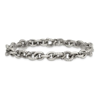 Men's Sterling Silver 8.5mm Black Ruthenium Link Bracelet – view 4