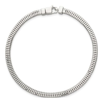Sterling Silver 3.5mm Square Snake Chain Bracelet – view 5