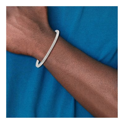 Sterling Silver 3.5mm Square Snake Chain Bracelet – view 7