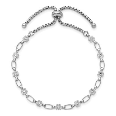 Sterling Silver Adjustable Bolo Bracelet – view 3