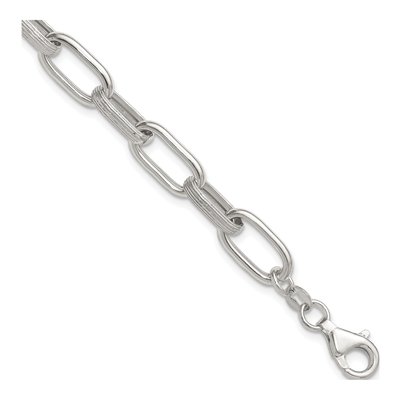 Sterling Silver 11.7mm Oval Link Chain Bracelet