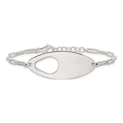 Sterling Silver 3.1mm Paperclip Chain Bracelet – view 4
