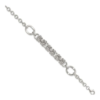 Sterling Silver Byzantine Bracelet – view 3