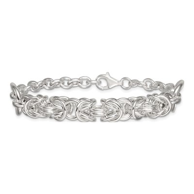 Sterling Silver Byzantine Bracelet – view 4