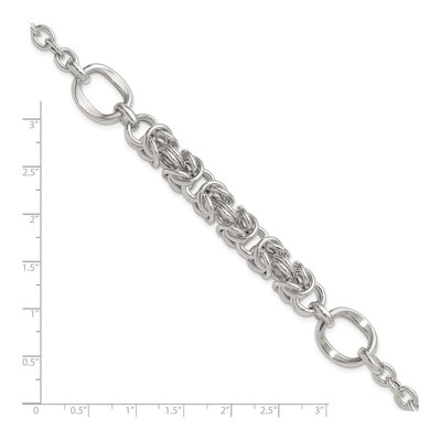 Sterling Silver Byzantine Bracelet – view 6
