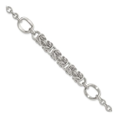 Sterling Silver Byzantine Bracelet