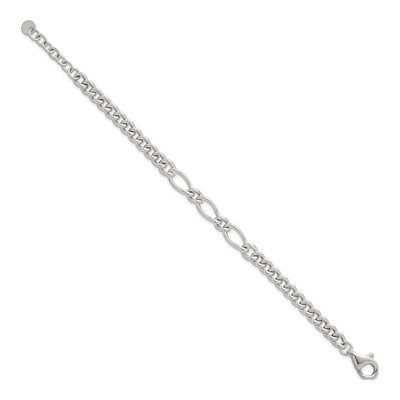 Sterling Silver 6.1mm Curb Chain Bracelet – view 3
