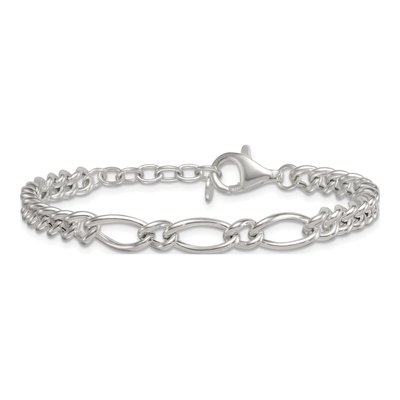 Sterling Silver 6.1mm Curb Chain Bracelet – view 4
