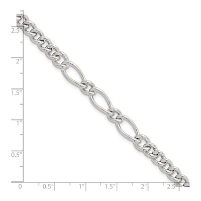Sterling Silver 6.1mm Curb Chain Bracelet – view 6