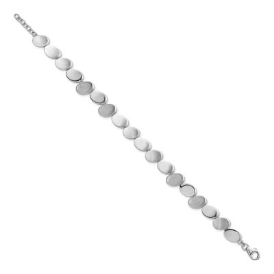 Sterling Silver Oval Link Bracelet – view 3