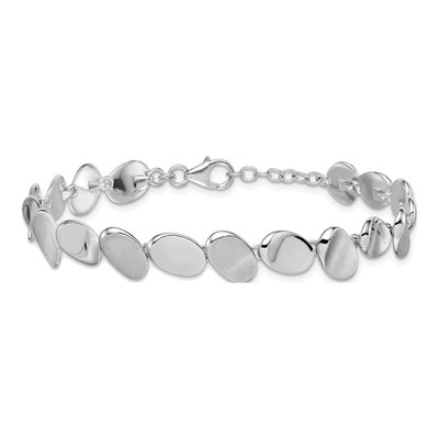 Sterling Silver Oval Link Bracelet – view 4