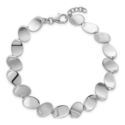 Sterling Silver Oval Link Bracelet – view 5