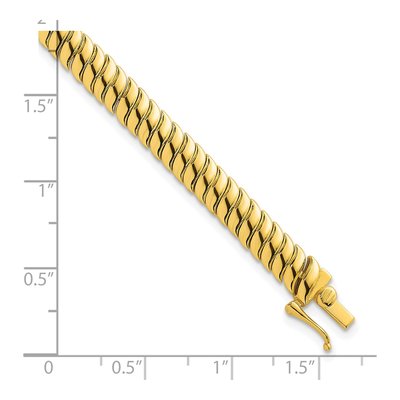 Gold-Plated Sterling Silver S-Link Bracelet – view 6