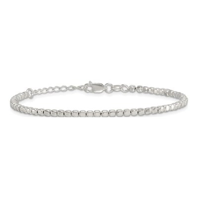 Sterling Silver Beaded Bracelet – view 4