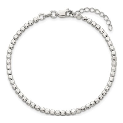 Sterling Silver Beaded Bracelet – view 5