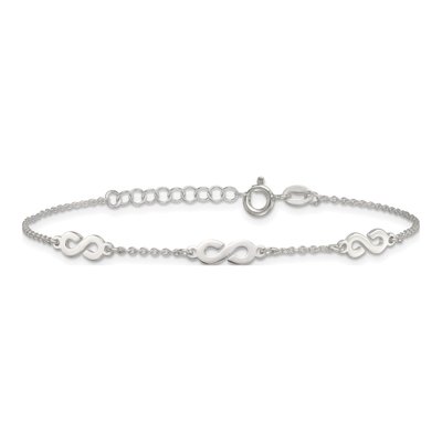 Sterling Silver Infinity Bracelet – view 4
