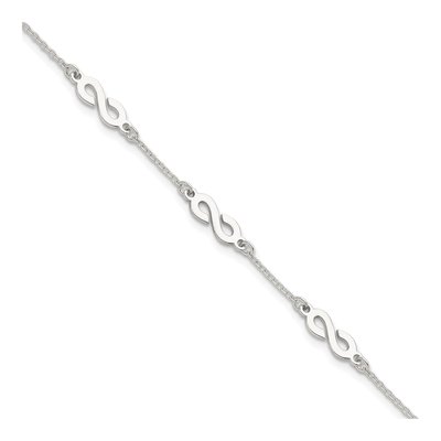 Sterling Silver Infinity Bracelet