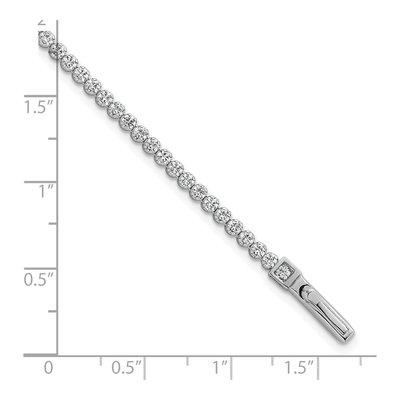 Sterling Silver CZ Tennis Bracelet – view 6