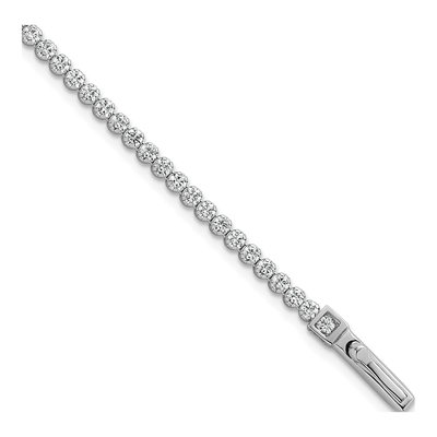 Sterling Silver CZ Tennis Bracelet
