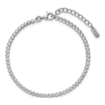 Sterling Silver CZ Tennis Bracelet – view 5