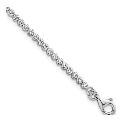 Sterling Silver CZ Tennis Bracelet