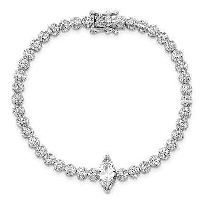 Sterling Silver CZ Fancy Bracelet – view 5