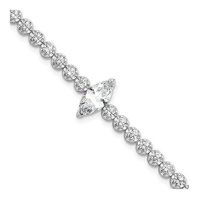 Sterling Silver CZ Fancy Bracelet