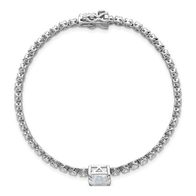 Sterling Silver CZ Tennis Bracelet – view 5