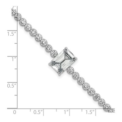 Sterling Silver CZ Tennis Bracelet – view 6