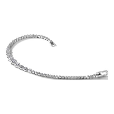 Sterling Silver CZ Tennis Bracelet – view 7