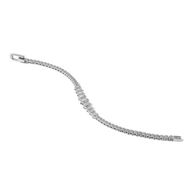 Sterling Silver CZ Tennis Bracelet – view 8