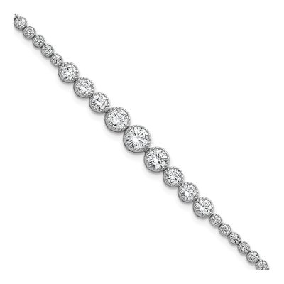Sterling Silver CZ Tennis Bracelet