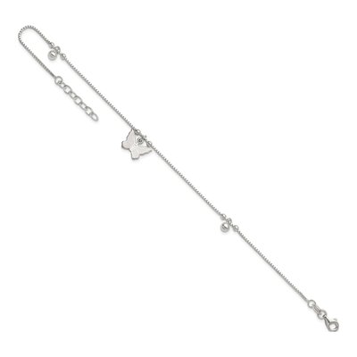 Sterling Silver Beaded Butterfly Anklet – view 6