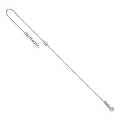 Sterling Silver Cross Anklet – view 6