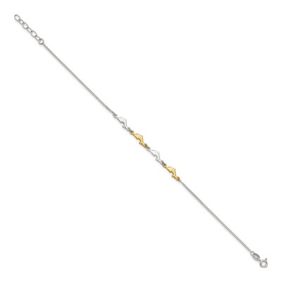 Sterling Silver Dolphin Anklet – view 3
