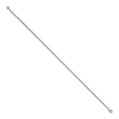 Sterling Silver CZ Plus Total Anklet – view 3