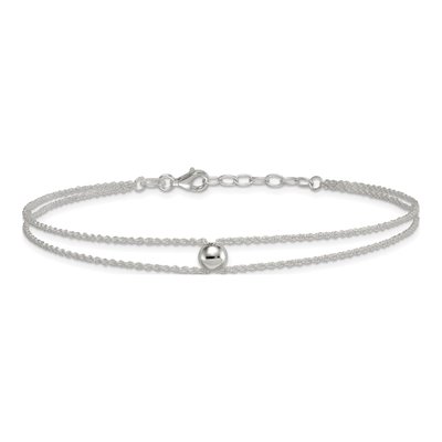 Sterling Silver 2-Strand Anklet – view 4