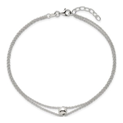 Sterling Silver 2-Strand Anklet – view 5