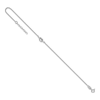 Sterling Silver Knot Anklet – view 6