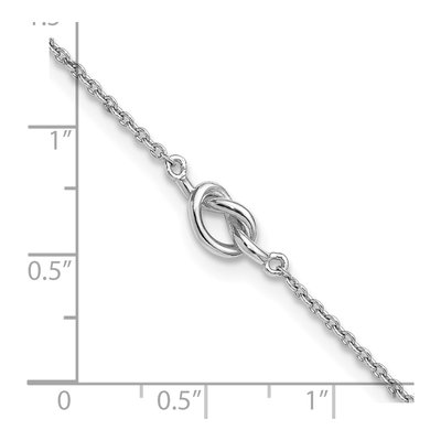 Sterling Silver Knot Anklet – view 7