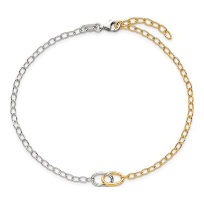 Sterling Silver 2.7mm Oval Link Chain Anklet – view 5