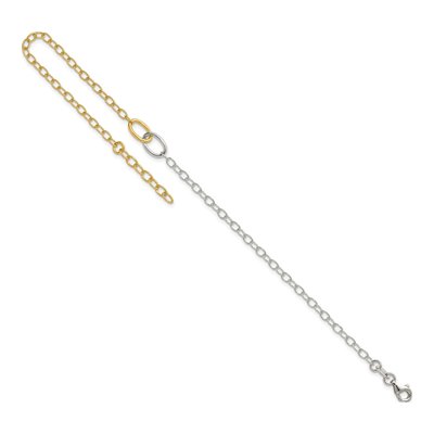 Sterling Silver 2.7mm Oval Link Chain Anklet – view 6