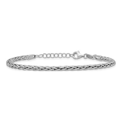 Sterling Silver 3mm Franco Chain Bracelet – view 4