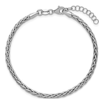 Sterling Silver 3mm Franco Chain Bracelet – view 5